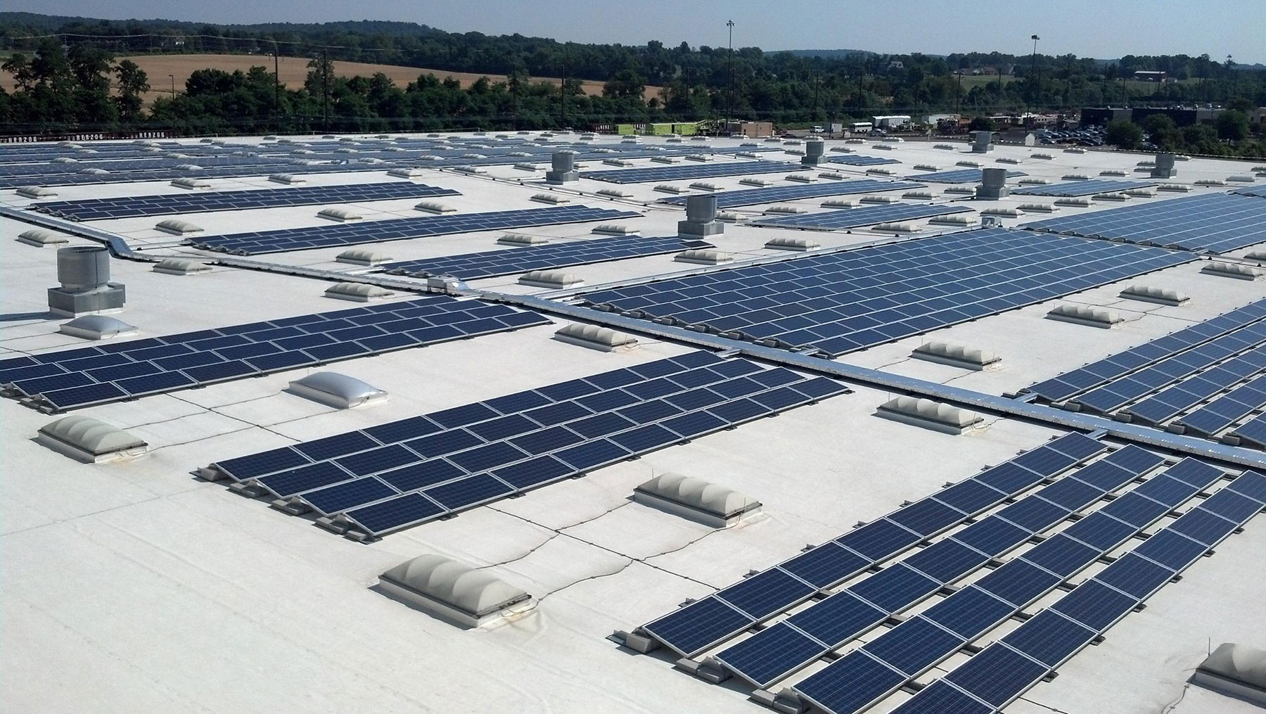 Solar Panels at a Home Furnishings Distribution Center