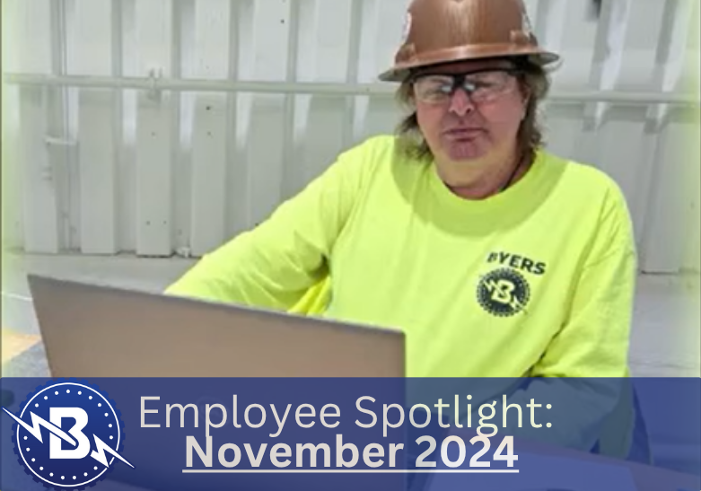 Employee of the Month; Byers Industrial Services, Nov
