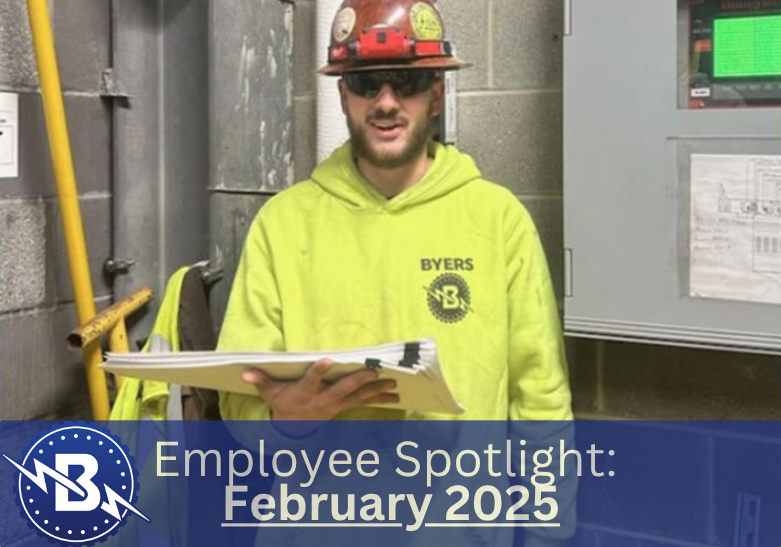 Employee of the month; Byers Industrial Services, Austin- Feb 